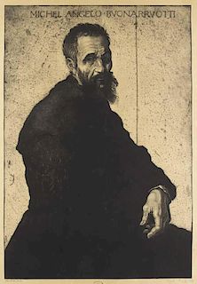 Orlik, Emil
Michelangelo Buonarotti. 1913. Radieru