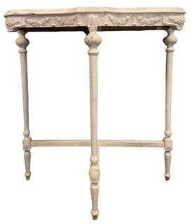19th Century French Demilune Console Table 