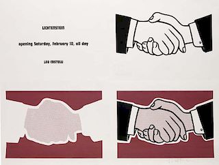 Lichtenstein, Roy
Handshake Poster. 1962. Offsetli