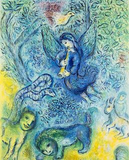 Chagall, Marc - nach
La Flüte enchantüe. (1967). F