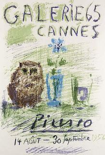 Picasso, Pablo
Hibou, verre et fleurs (Galerie 65