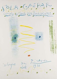 Picasso, Pablo
Sala Gaspar. 1961. Farblithographie