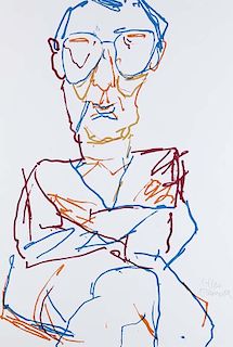 Plensa, Jaume
o.T. (Portrait Werner Hofmann). Farb