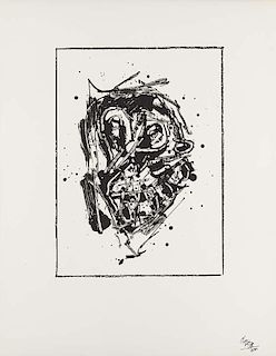 Saura, Antonio
Abstrakte Komposition. 1964. Zinkli