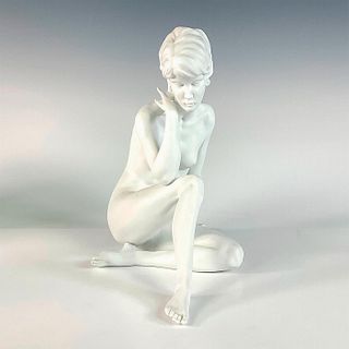 Kaiser Bisque Porcelain Figurine, Meditation, Nude Lady