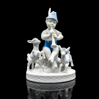 Vintage Gerold Porzellan Figurine, Boy with Goats