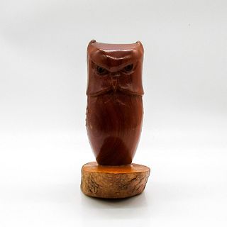 John B. Cowder Folk Art Woodcarving, Horned Owl