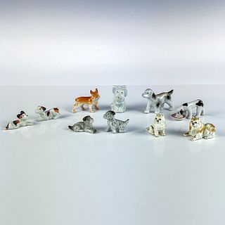10pc Vintage Miniature Dog Figures