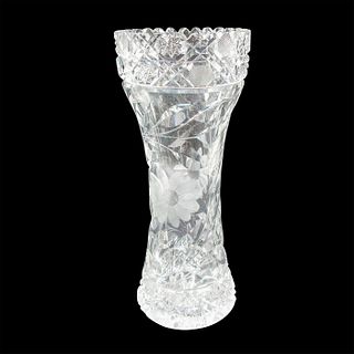 Vintage Cut Glass Decorative Vase