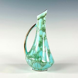 Exquisite Mid-Century Modern Dutch Aqua Jumbe Gouda Vase
