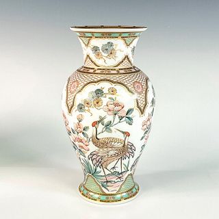 Kaiser Porcelain Impression Vase, Sandhill Cranes