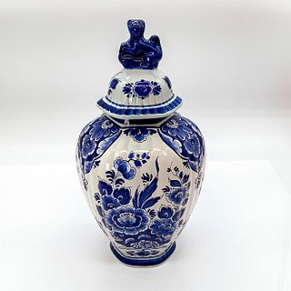 Vintage Delft Decorative Lidded Vase
