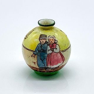 Royal Doulton Miniature Seriesware Round Vase, Dutch Harlem