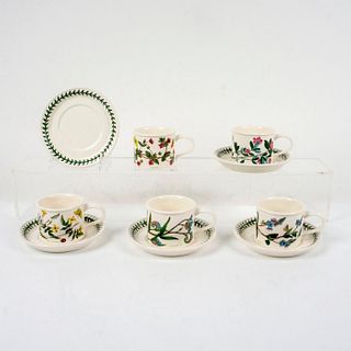 10pc Lovely Portmeirion Botanic Garden Cups & Saucers
