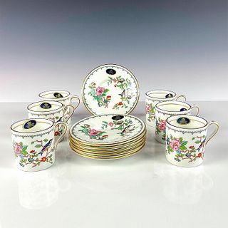 12pc Aynsley Pembroke, Cups and Saucers
