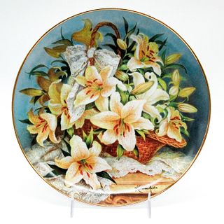 Franklin Mint Porcelain Plate, Princess Gracia Lily