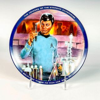 Vintage Erust Star Trek Collector Plate, Leonard McCoy