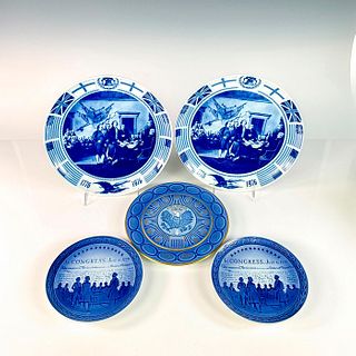 5pc Bicentennial and Declaration of Independence Plates