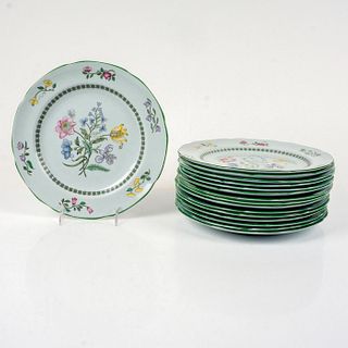 16pc Floral Spode Summer Palace Fine Stone Dinner Plates