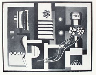 Fernand Leger - Fleurs et Elements Mecaniques