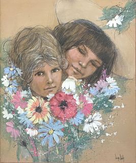 George Shelly - Girls in Flowers