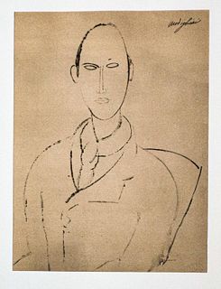 Amedeo Modigliani - Untitled portrait of a Man Sitting