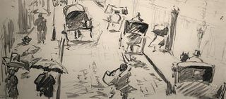 Edouard Manet - The Rue Mosnier in Rain