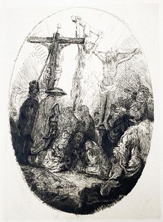 Rembrandt van Rijn (After 1883) - Christ Crucified Between the Two Thieves