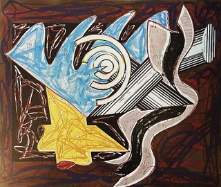 Frank Stella - The Came a Stick and Beat the Dog