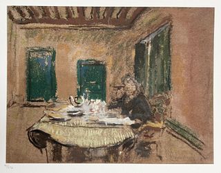 Edourard Vuillard - Madame Vuillard a Table
