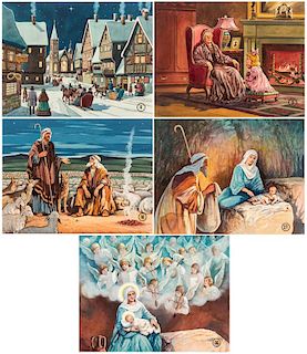 A GROUP OF 36 PAINTINGS BY KONSTANTIN KUZNETSOV (RUSSIAN 1895-1980)