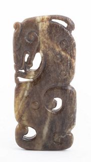 Chinese Archaistic Jade Carving of a Foo Lion