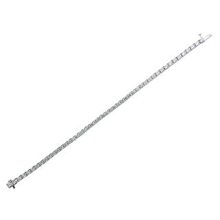 7.54cts Diamond Platinum Line Tennis Bracelet