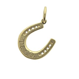 Tiffany & Co 18k Gold Horseshoe Charm Pendant