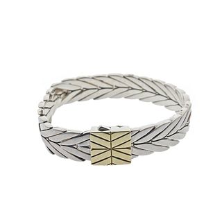 John Hardy Modern Chain Silver Gold Bracelet
