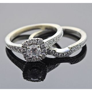 Neil Lane 14k Gold Diamond Engagement Ring Set