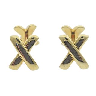 TIffany & Co 18k Gold X Cufflinks
