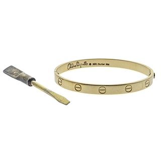 Cartier Original Aldo Cipullo 1970s 18k Gold Love Bracelet