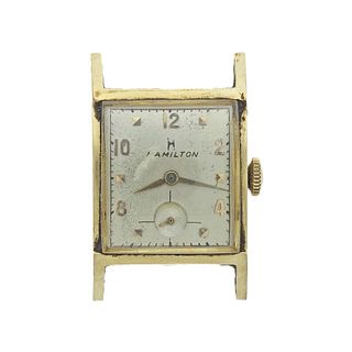 Hamilton 14k Gold Manual Wind Watch 