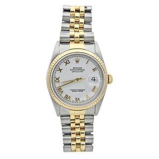 Rolex Datejust 36mm Roman Dial Two Tone Automatic Watch 16233