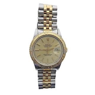 Rolex Datejust 36mm Turnograph Two Tone Automatic Watch 16263