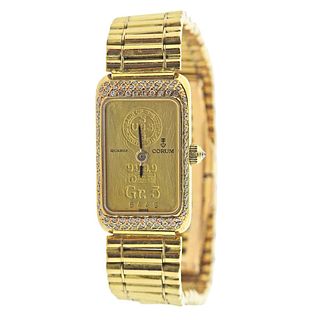Corum 18k Gold Ingot Quartz Ladies Watch 