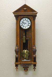 Early 20th C. Continental Wall Clock.