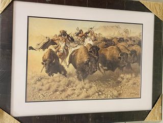 Frank McCarthy Original Lithograph on paper