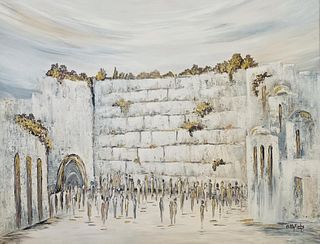 Gitty Fuchs  Giclee on Canvas  "Kotel - Western Wall "