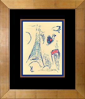 A Marc Chagall  Lithograph after Chagall Hand signed