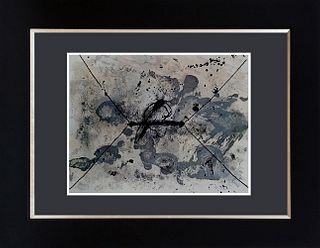 A Antoni Tapies color plate lithograph after Tapies