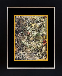 A Jackson Pollock Color Plate Lithograph after Pollock