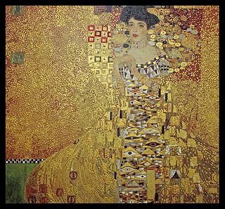 A Canvas  32 x 32 image  Limited Edition after Gustav Klimt