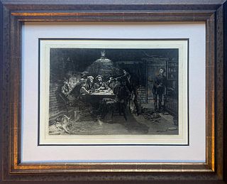 A Frederic Remington Etching